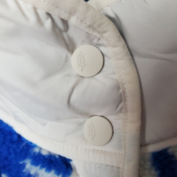 FP free people rocky ridge fleece jacket white blue red - Picture 5 of 11